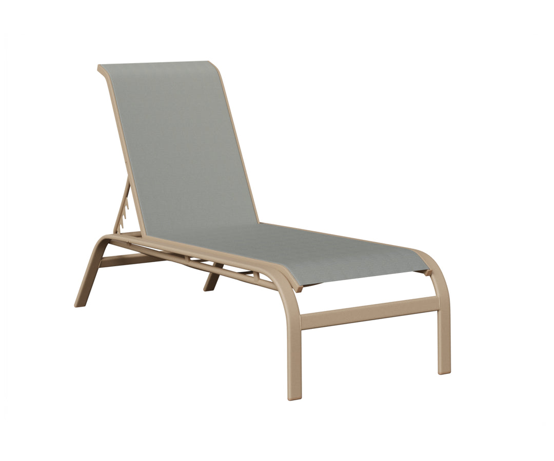 Murphy Sling Chaise Lounge Without Arms