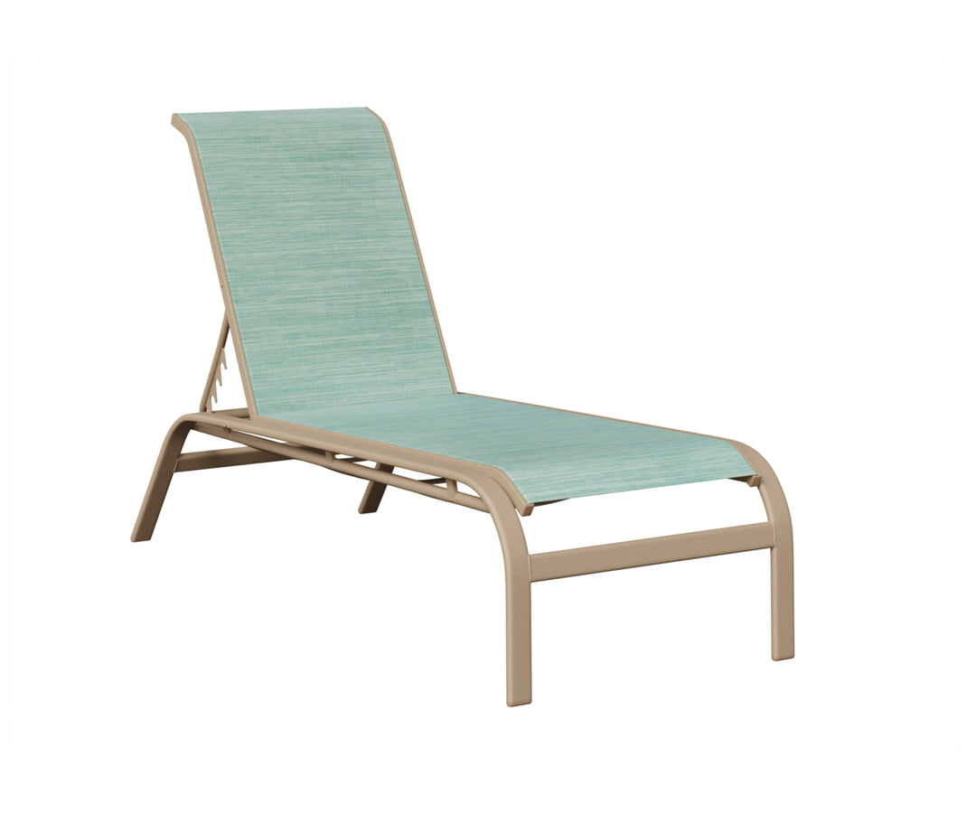 Murphy Sling Chaise Lounge Without Arms