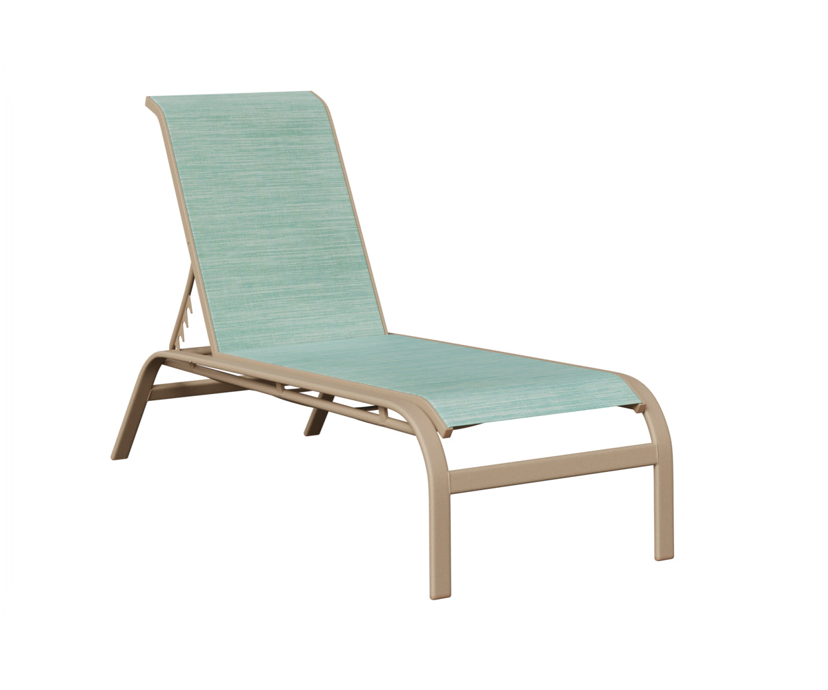 Murphy Sling Chaise Lounge Without Arms