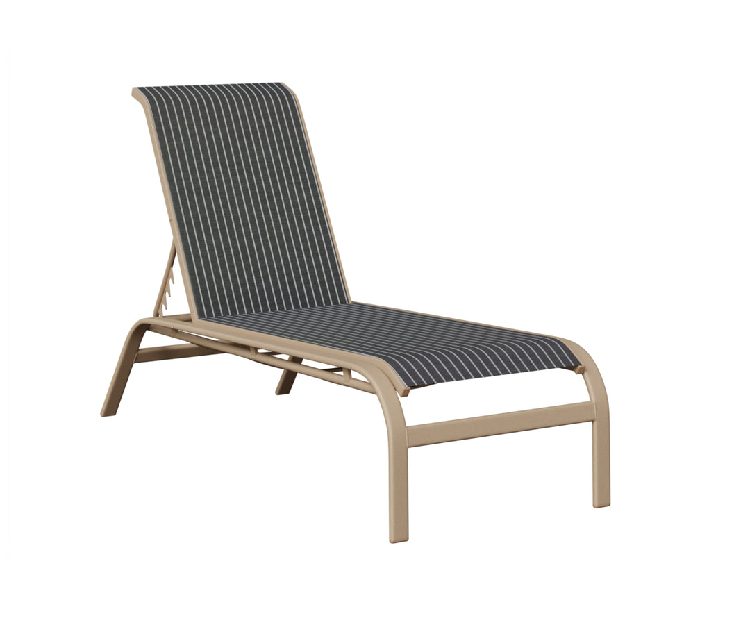 Murphy Sling Chaise Lounge Without Arms