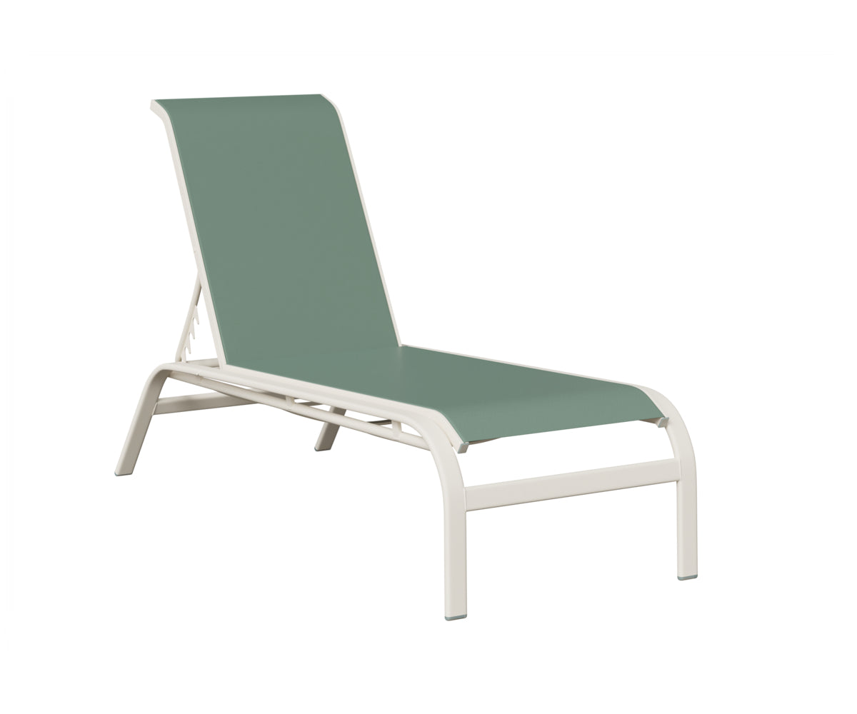 Murphy Sling Chaise Lounge Without Arms
