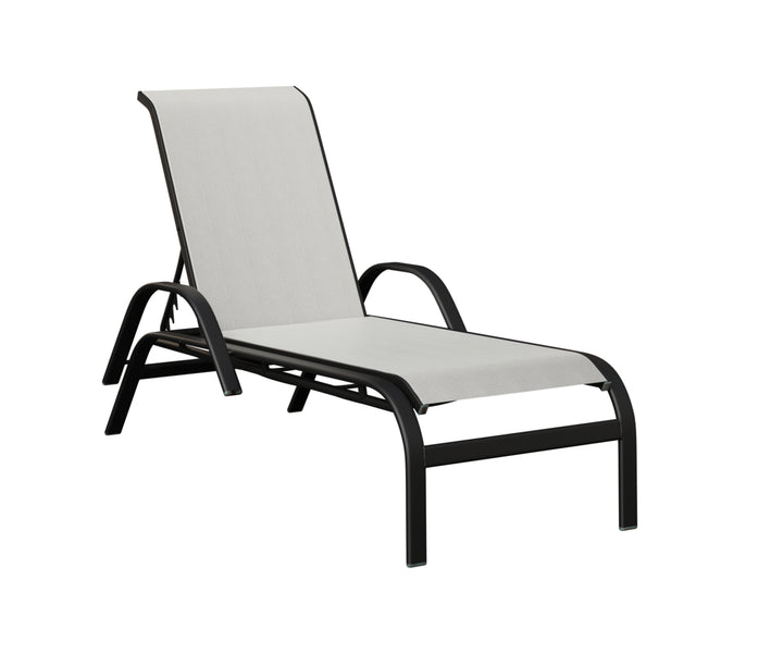 Murphy Sling Chaise Lounge With Arms