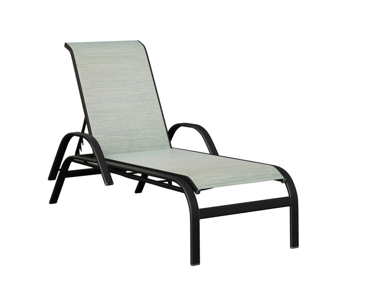 Murphy Sling Chaise Lounge With Arms