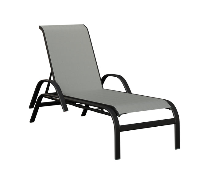Murphy Sling Chaise Lounge With Arms