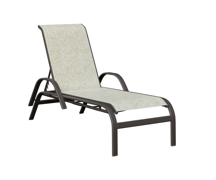 Murphy Sling Chaise Lounge With Arms