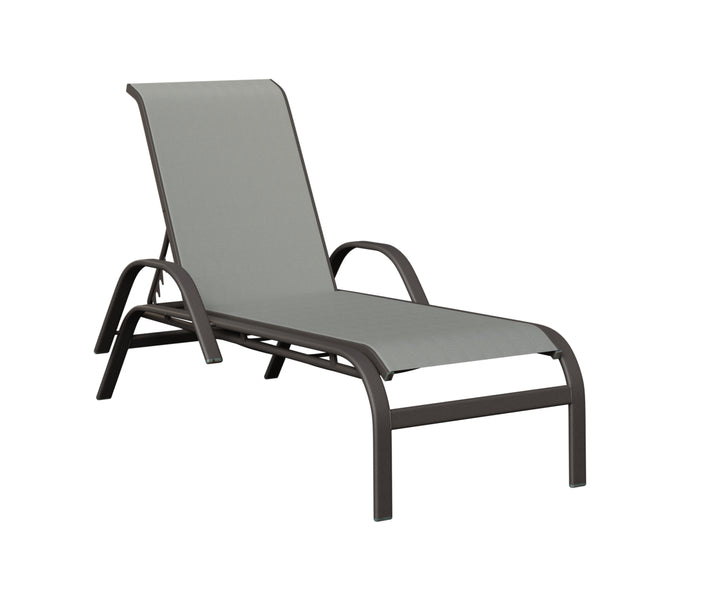 Murphy Sling Chaise Lounge With Arms