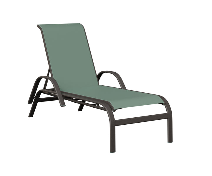 Murphy Sling Chaise Lounge With Arms