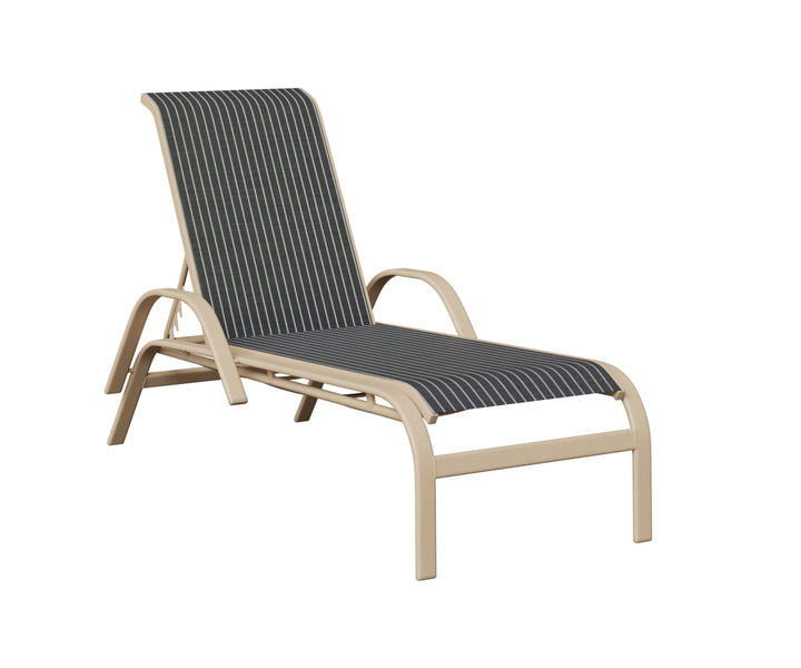 Murphy Sling Chaise Lounge With Arms
