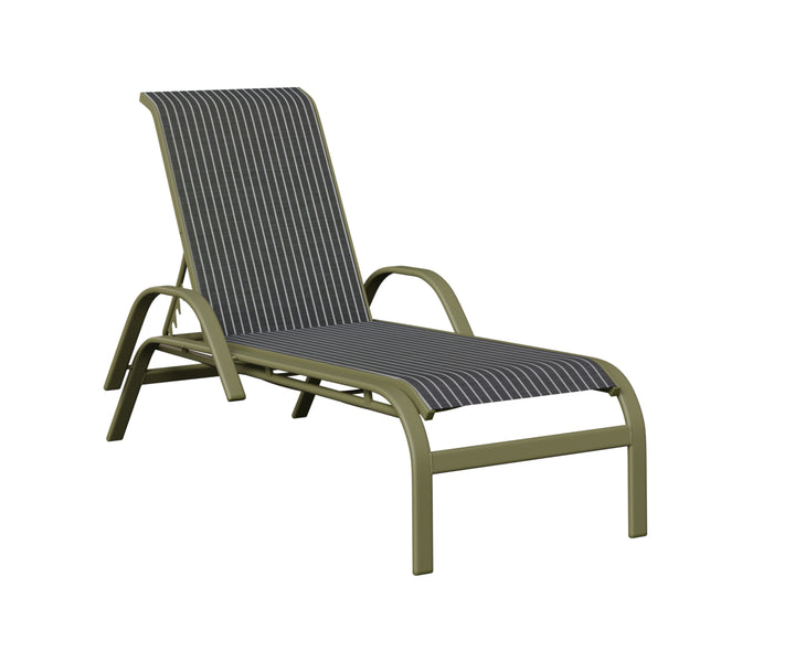 Murphy Sling Chaise Lounge With Arms