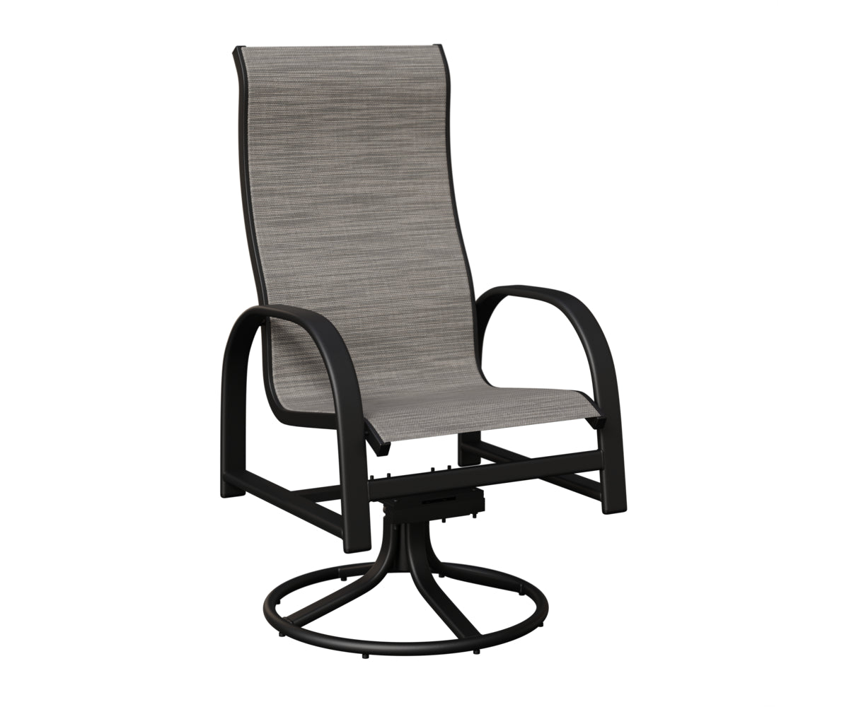 Murphy High Back Sling Swivel Rocker Dining Chair
