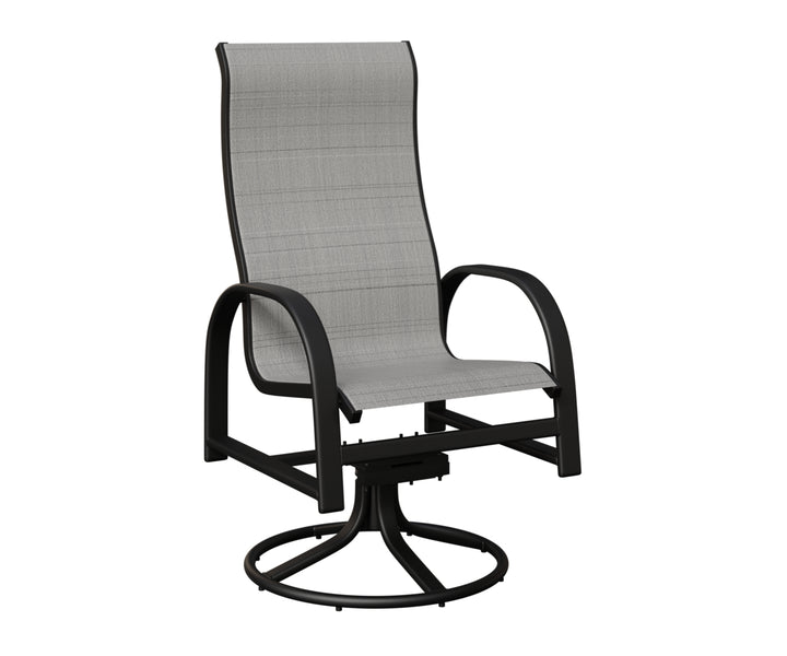 Murphy High Back Sling Swivel Rocker Dining Chair