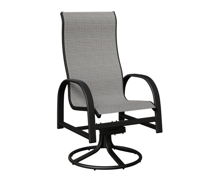 Murphy High Back Sling Swivel Rocker Dining Chair