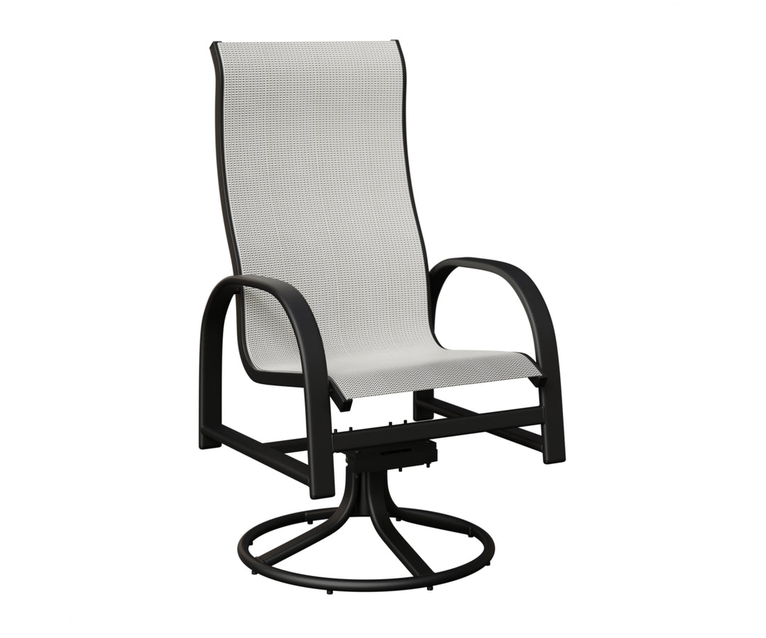 Murphy High Back Sling Swivel Rocker Dining Chair