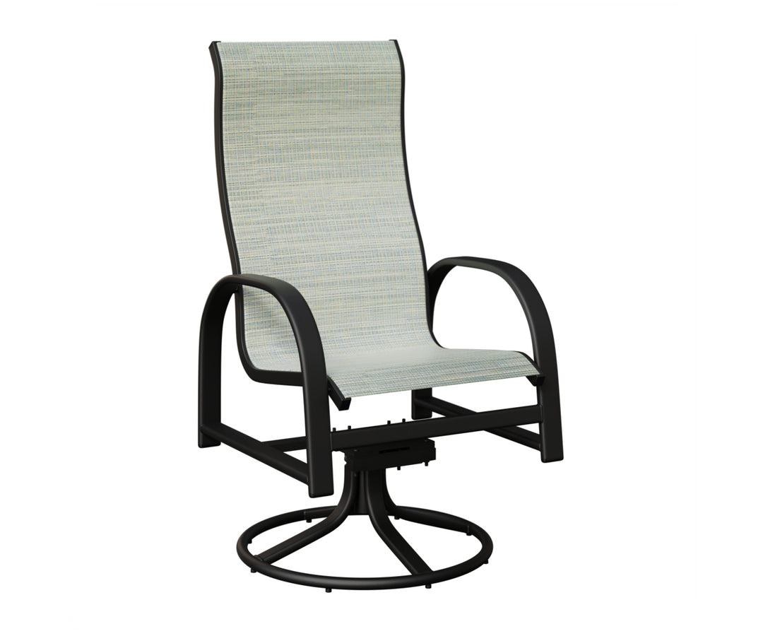 Murphy High Back Sling Swivel Rocker Dining Chair