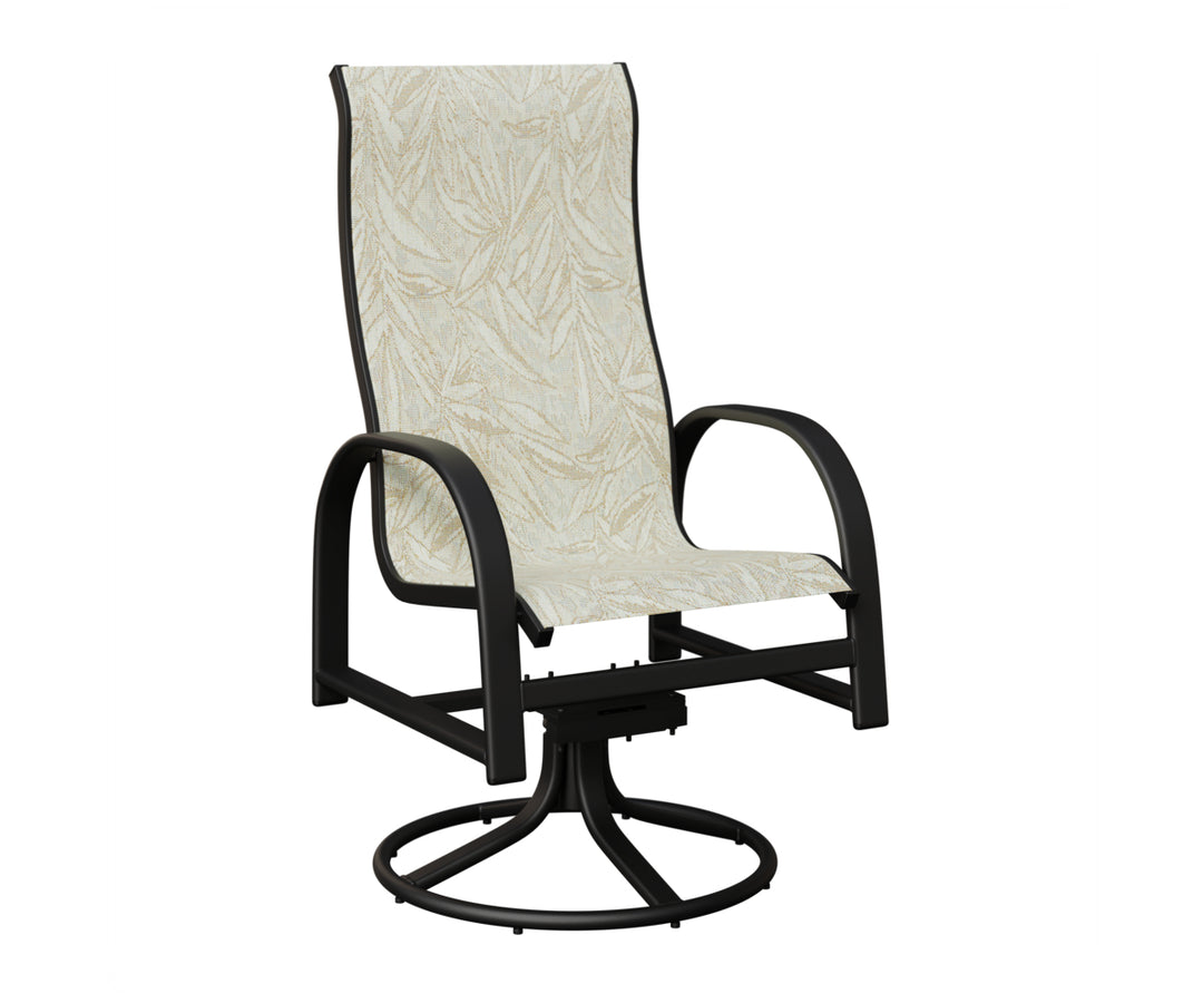 Murphy High Back Sling Swivel Rocker Dining Chair
