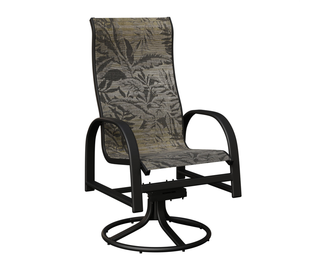 Murphy High Back Sling Swivel Rocker Dining Chair