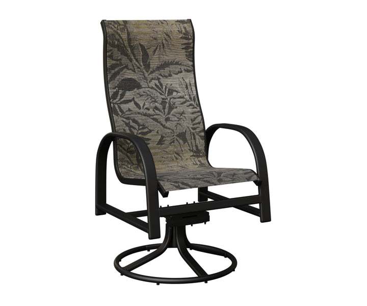 Murphy High Back Sling Swivel Rocker Dining Chair