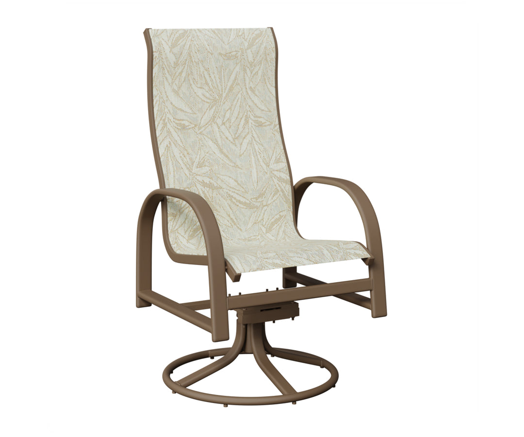 Murphy High Back Sling Swivel Rocker Dining Chair