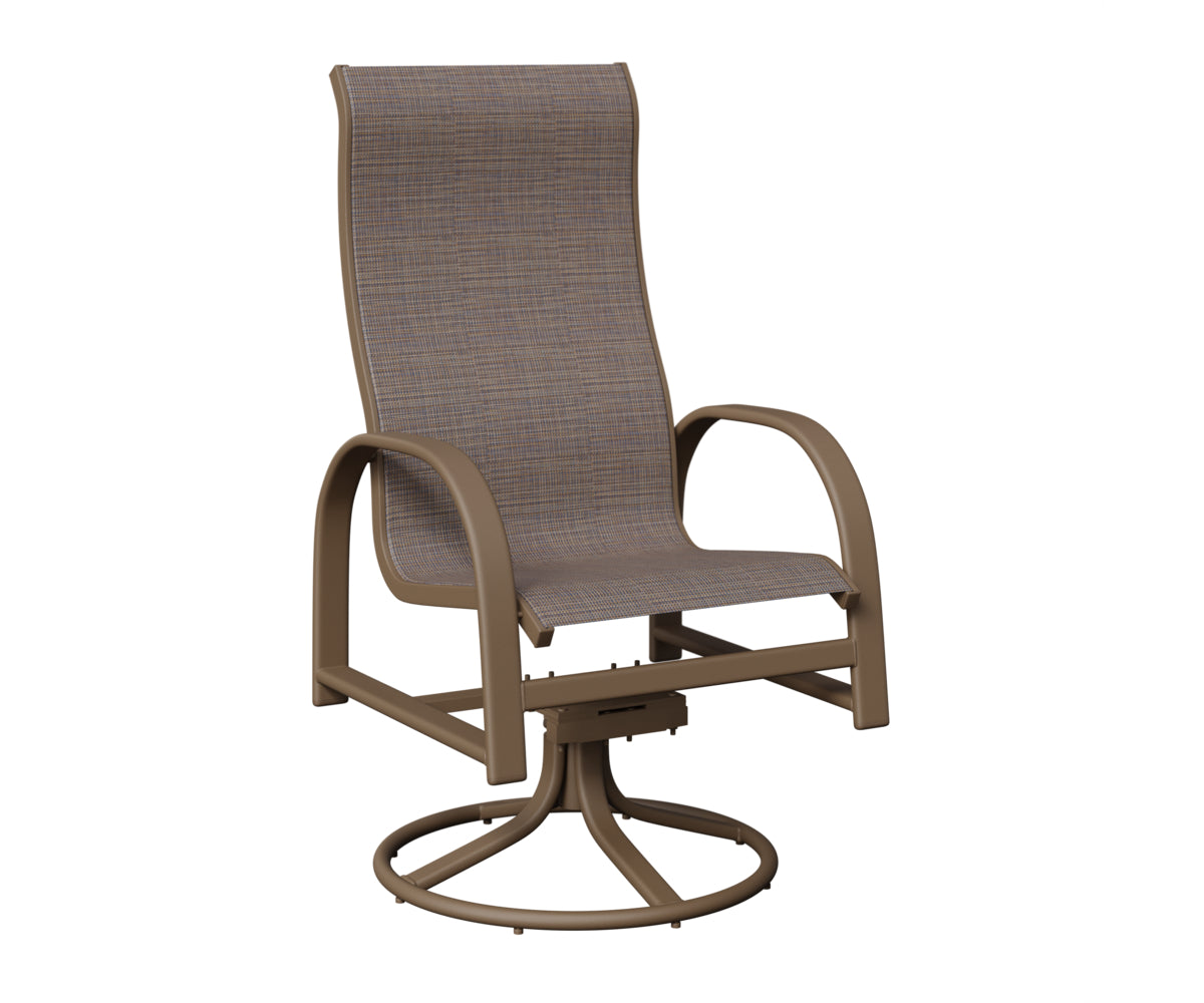 Murphy High Back Sling Swivel Rocker Dining Chair