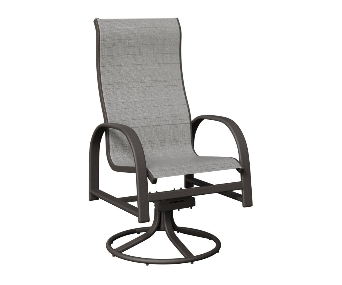 Murphy High Back Sling Swivel Rocker Dining Chair