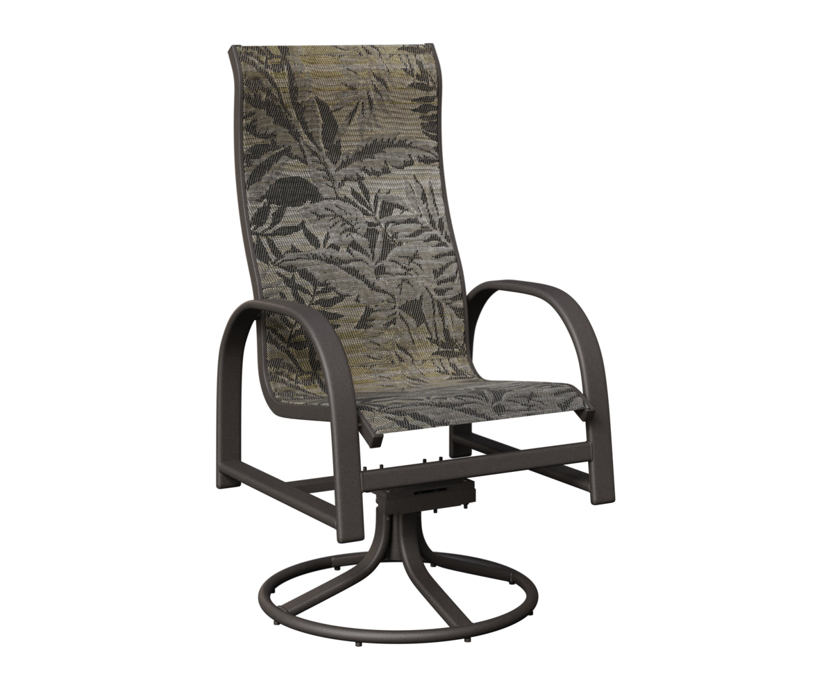 Murphy High Back Sling Swivel Rocker Dining Chair