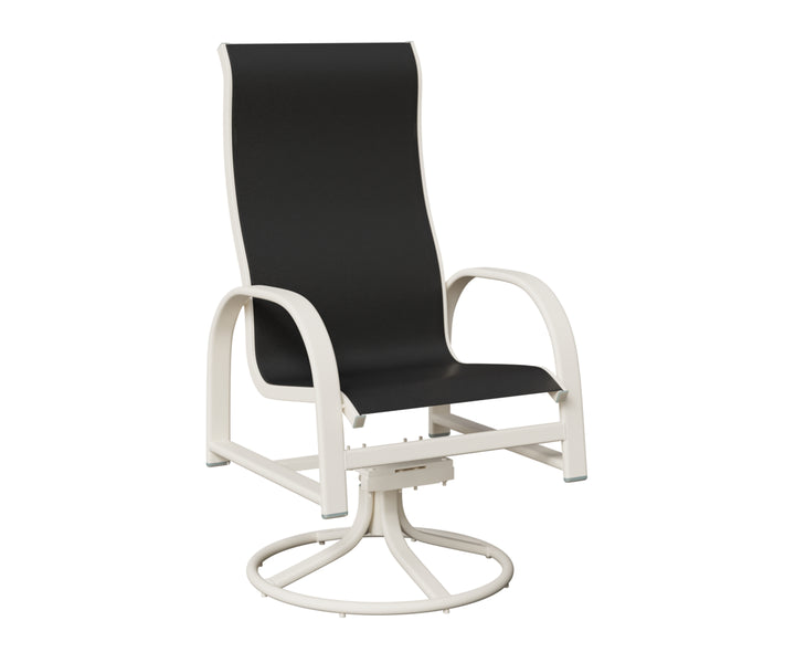 Murphy High Back Sling Swivel Rocker Dining Chair
