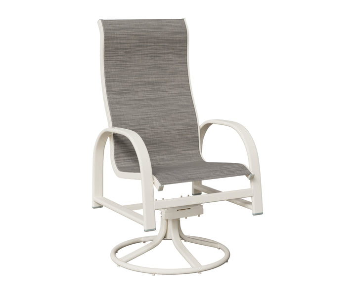 Murphy High Back Sling Swivel Rocker Dining Chair