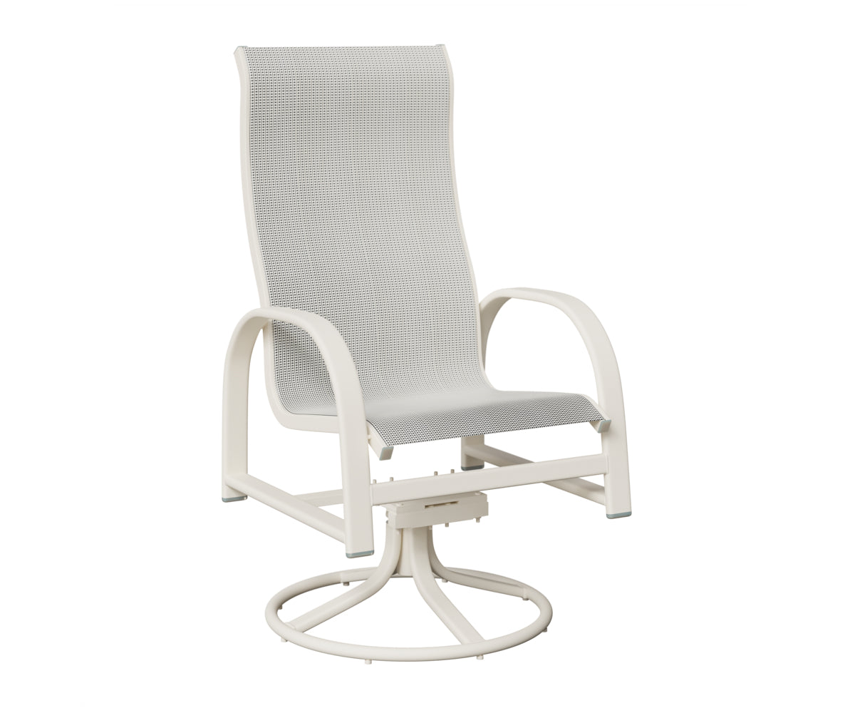 Murphy High Back Sling Swivel Rocker Dining Chair