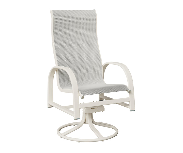 Murphy High Back Sling Swivel Rocker Dining Chair