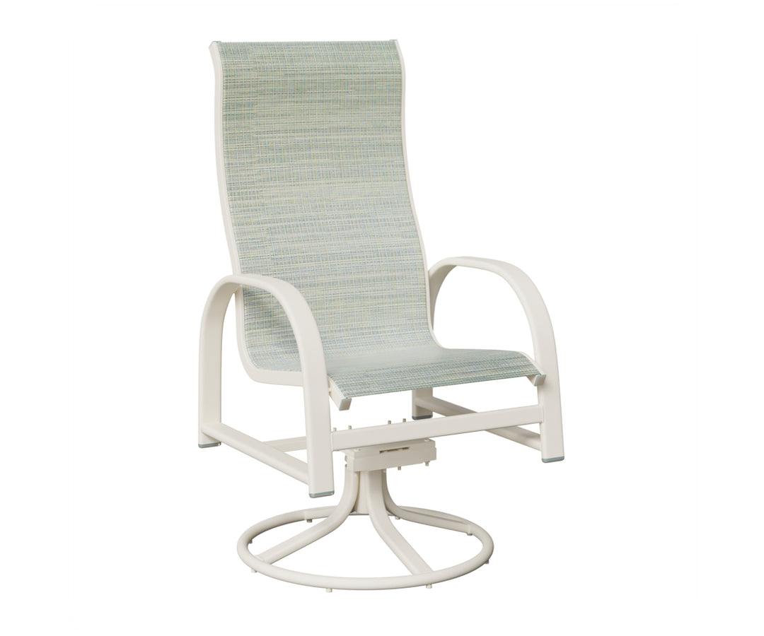 Murphy High Back Sling Swivel Rocker Dining Chair