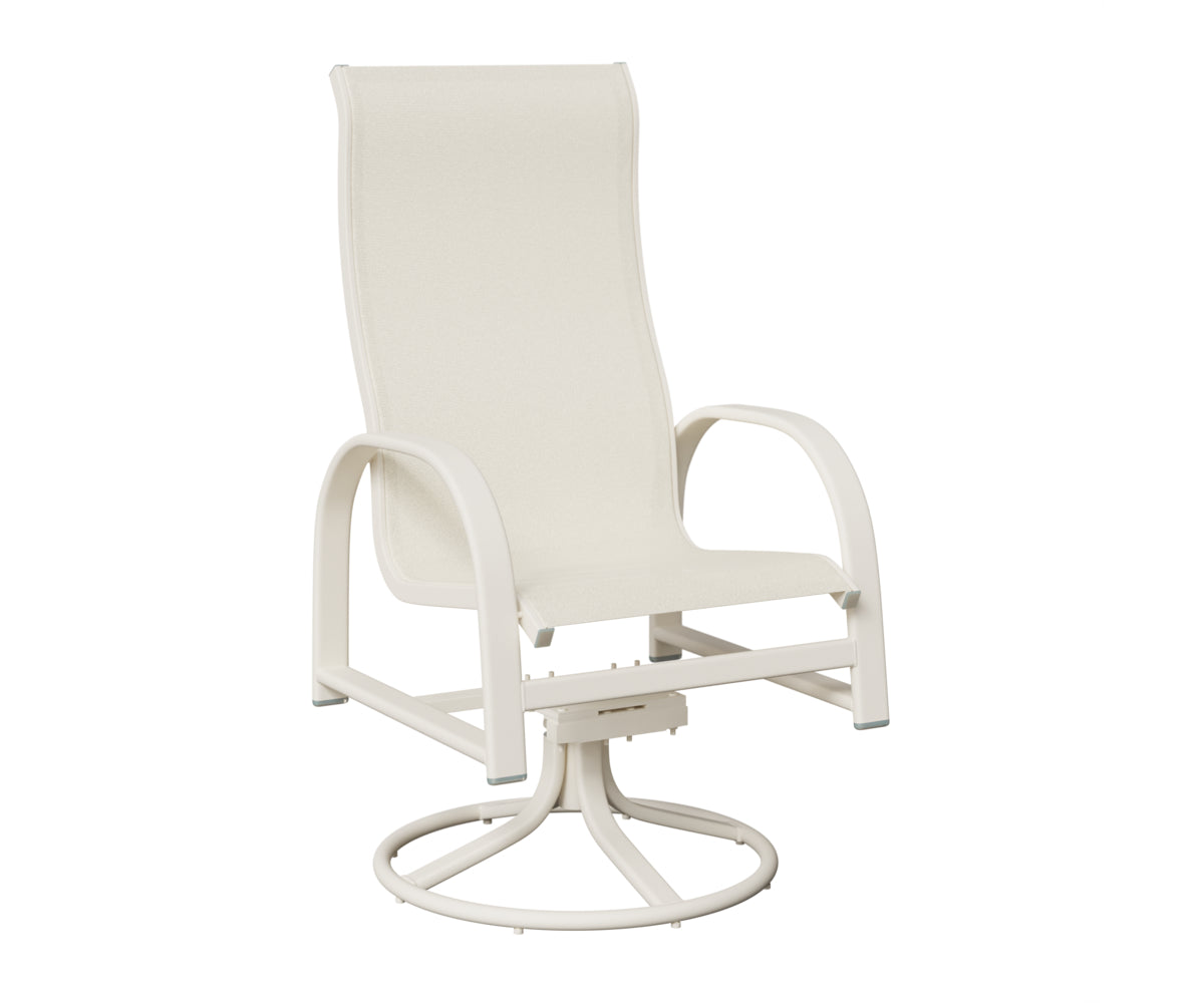 Murphy High Back Sling Swivel Rocker Dining Chair