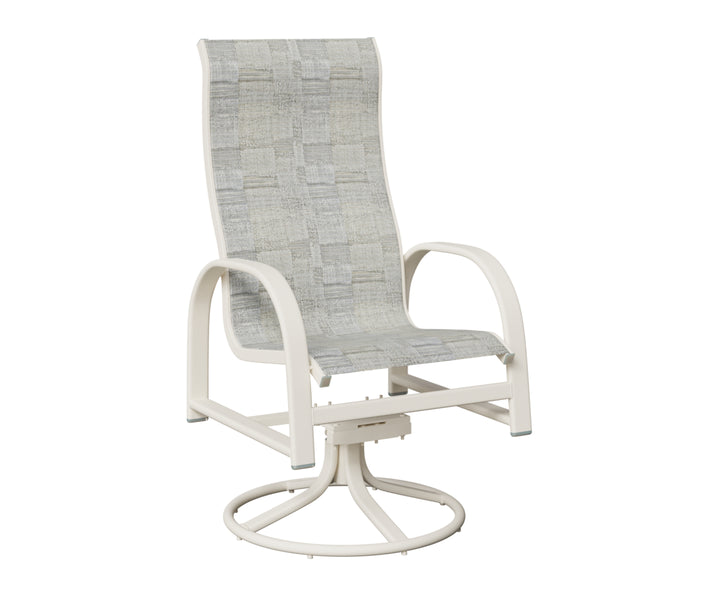 Murphy High Back Sling Swivel Rocker Dining Chair