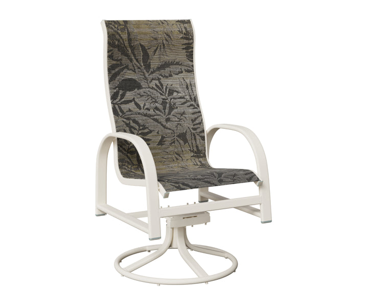 Murphy High Back Sling Swivel Rocker Dining Chair