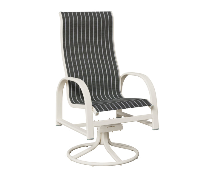 Murphy High Back Sling Swivel Rocker Dining Chair