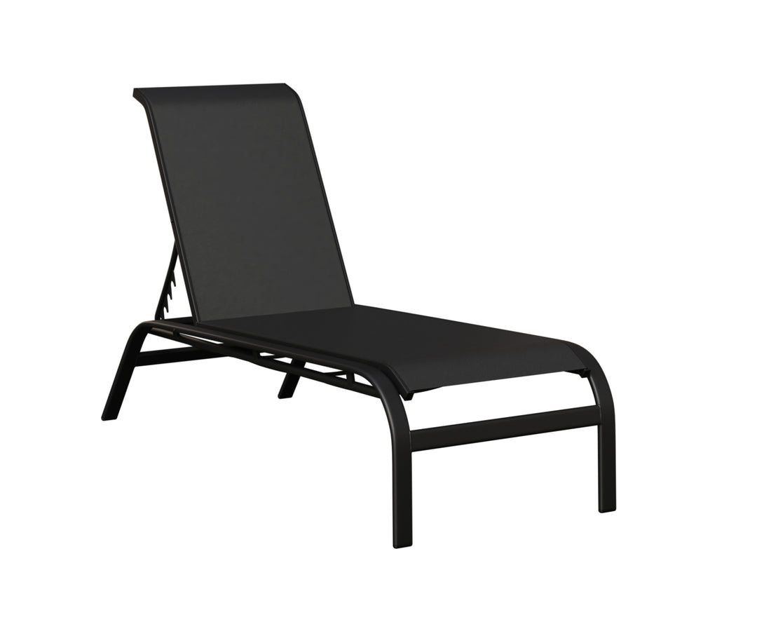 Murphy Sling Chaise Lounge Without Arms