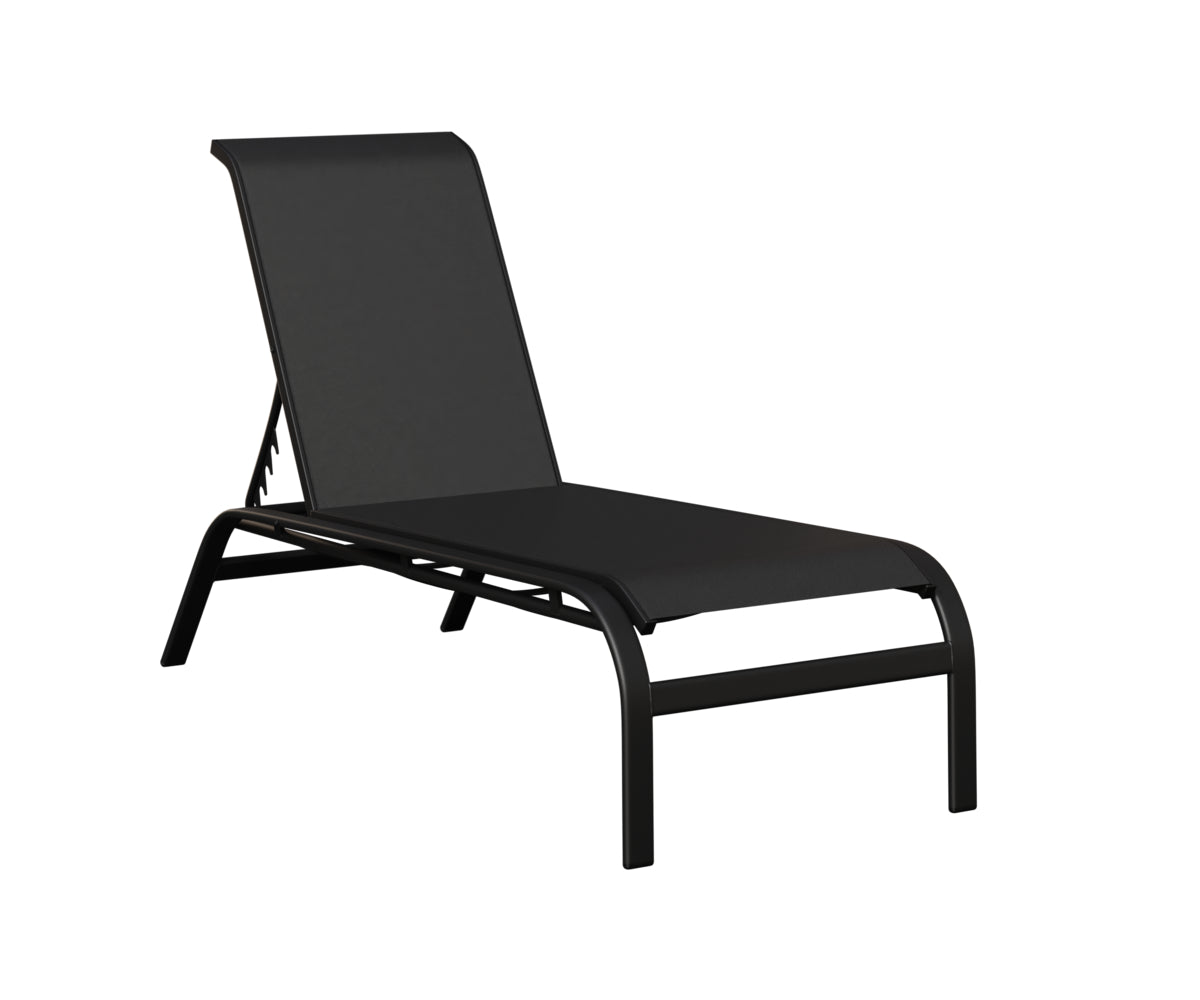 Murphy Sling Chaise Lounge Without Arms