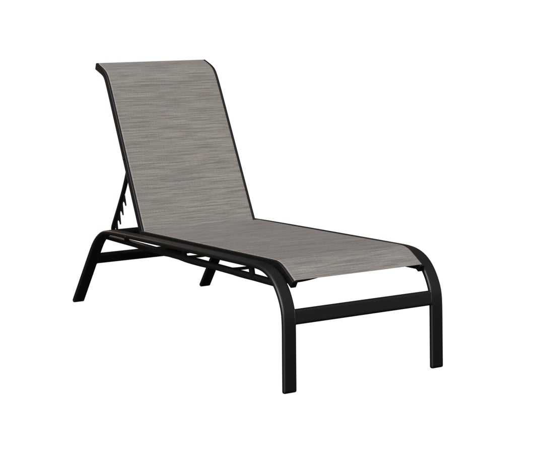 Murphy Sling Chaise Lounge Without Arms