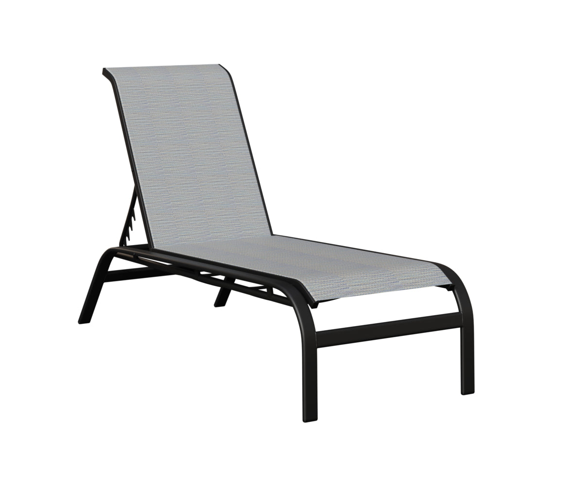 Murphy Sling Chaise Lounge Without Arms