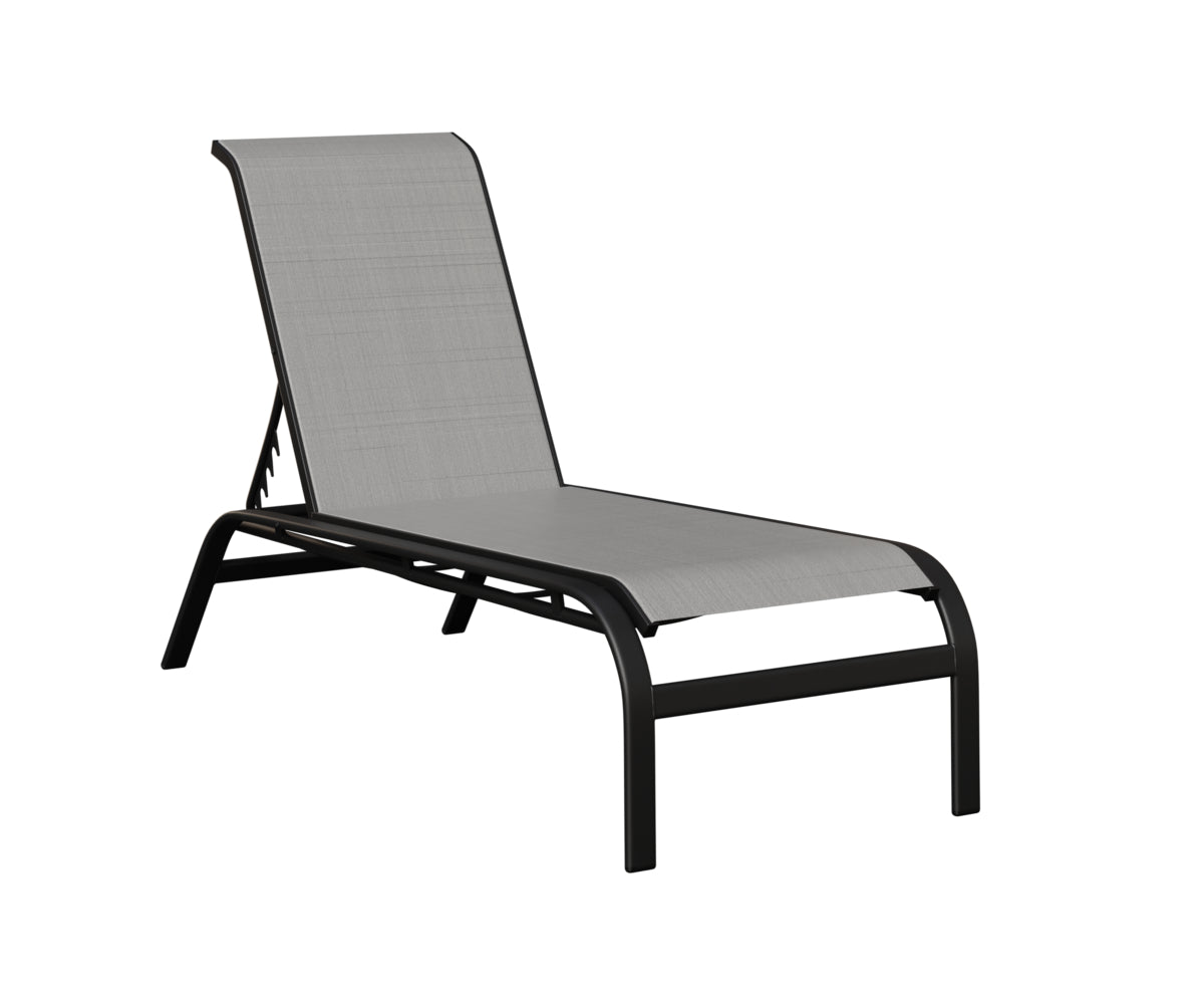 Murphy Sling Chaise Lounge Without Arms