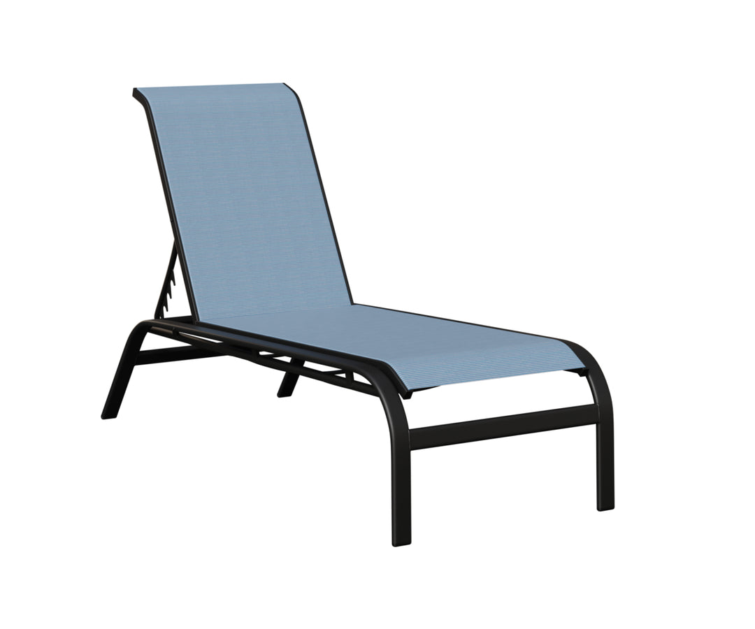Murphy Sling Chaise Lounge Without Arms