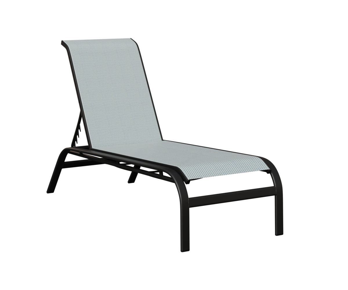 Murphy Sling Chaise Lounge Without Arms