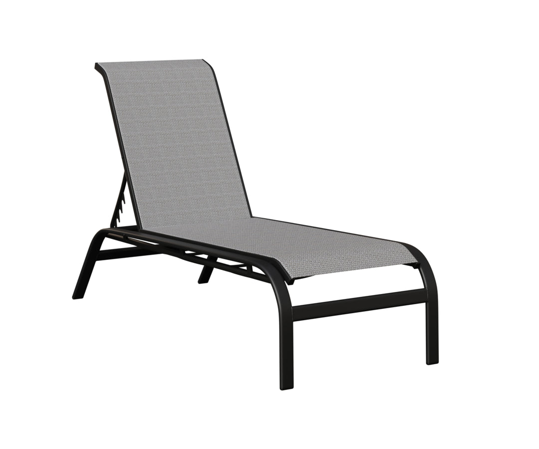 Murphy Sling Chaise Lounge Without Arms