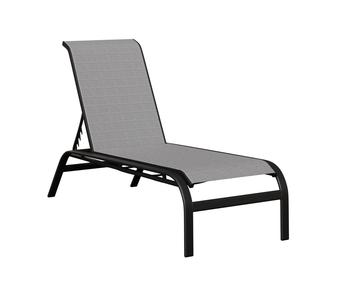 Murphy Sling Chaise Lounge Without Arms