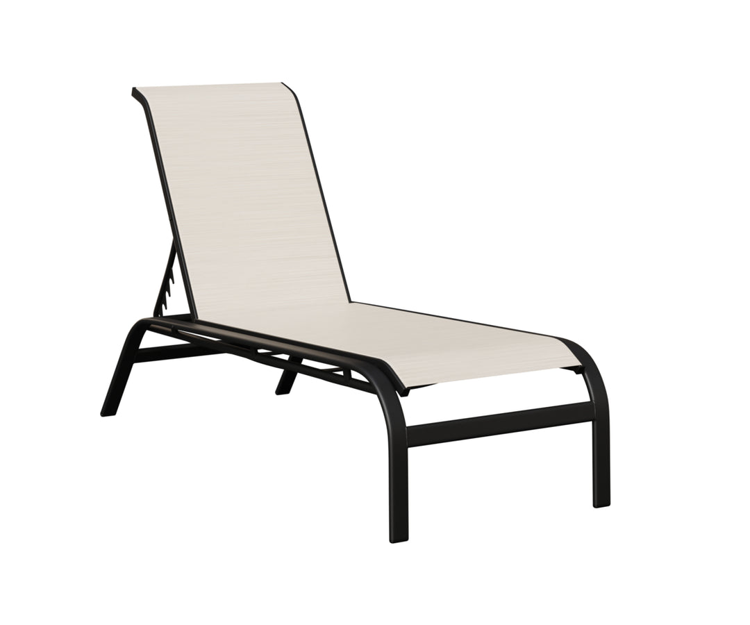 Murphy Sling Chaise Lounge Without Arms