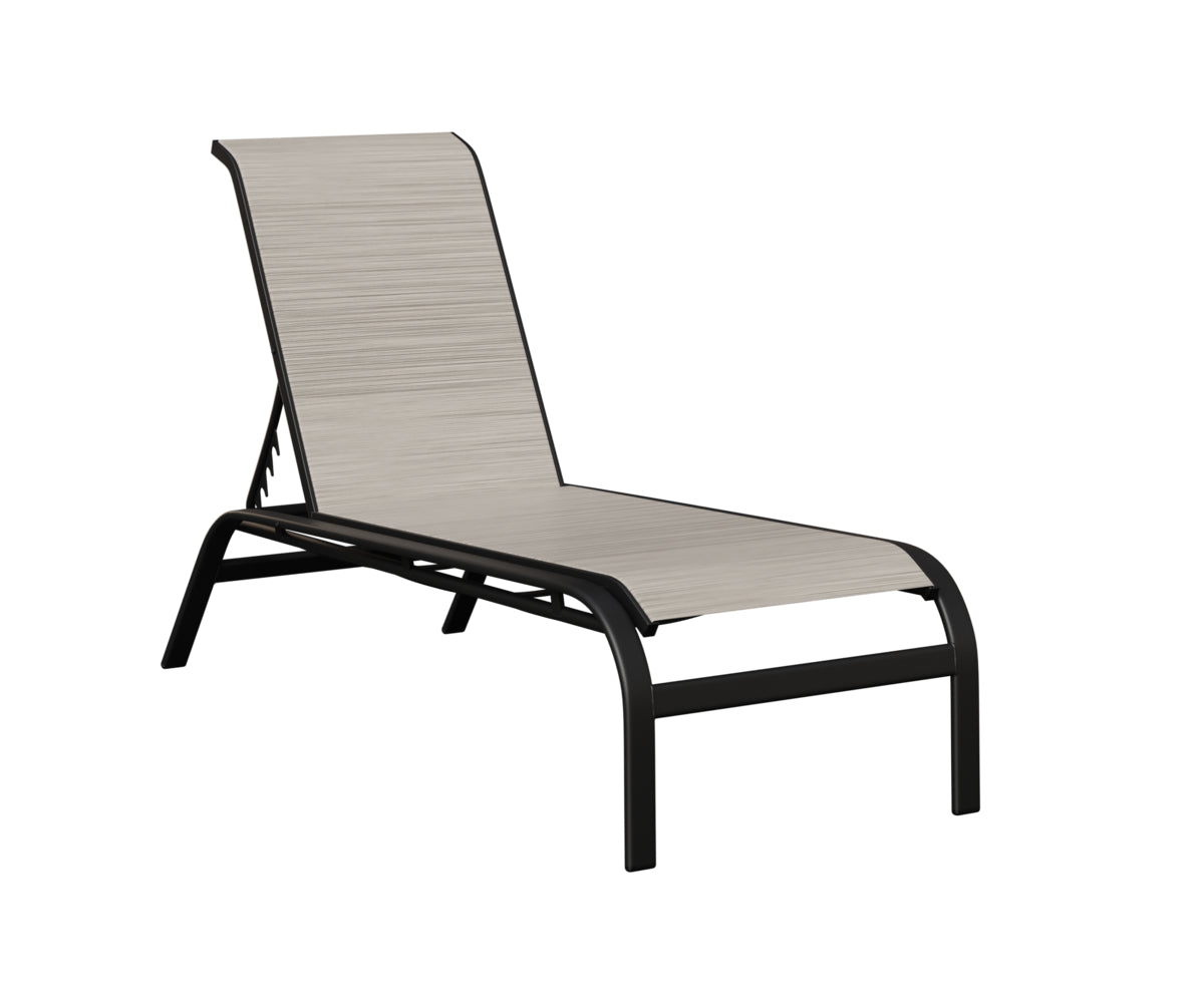 Murphy Sling Chaise Lounge Without Arms
