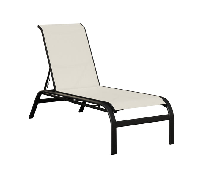 Murphy Sling Chaise Lounge Without Arms