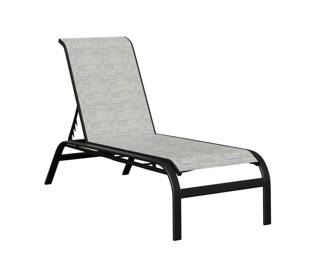 Murphy Sling Chaise Lounge Without Arms