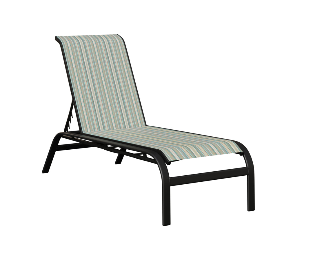 Murphy Sling Chaise Lounge Without Arms