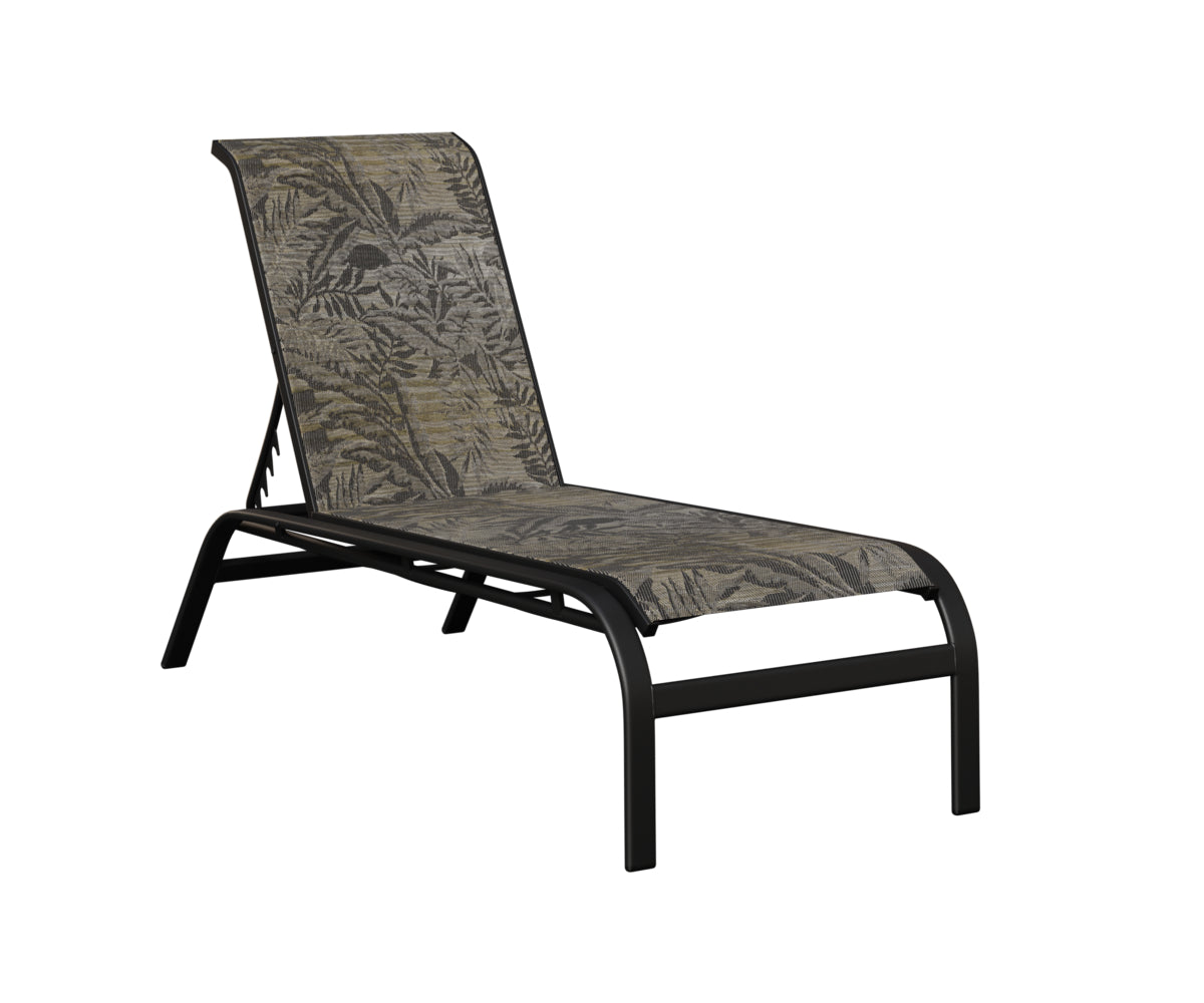 Murphy Sling Chaise Lounge Without Arms
