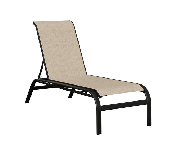 Murphy Sling Chaise Lounge Without Arms